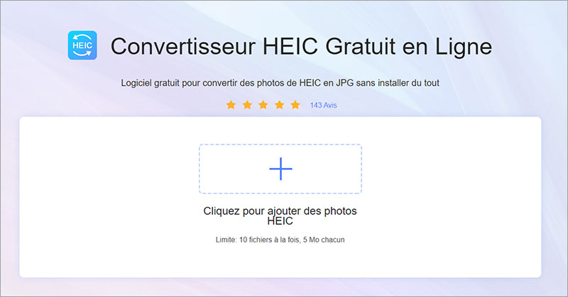 Vidmore Convertisseur HEIC Gratuit en Ligne