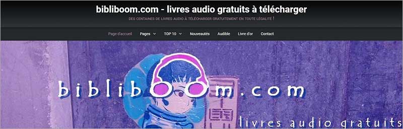 Télécharger les livres audio via bibliboom.com