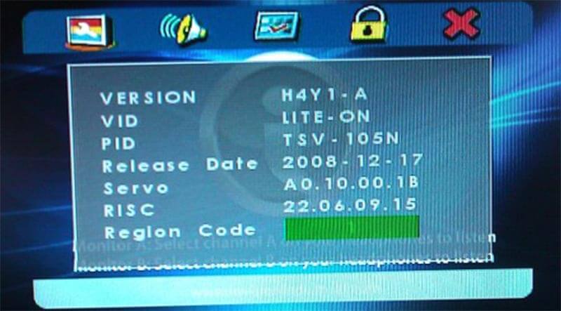 Changer le lecteur de code de région